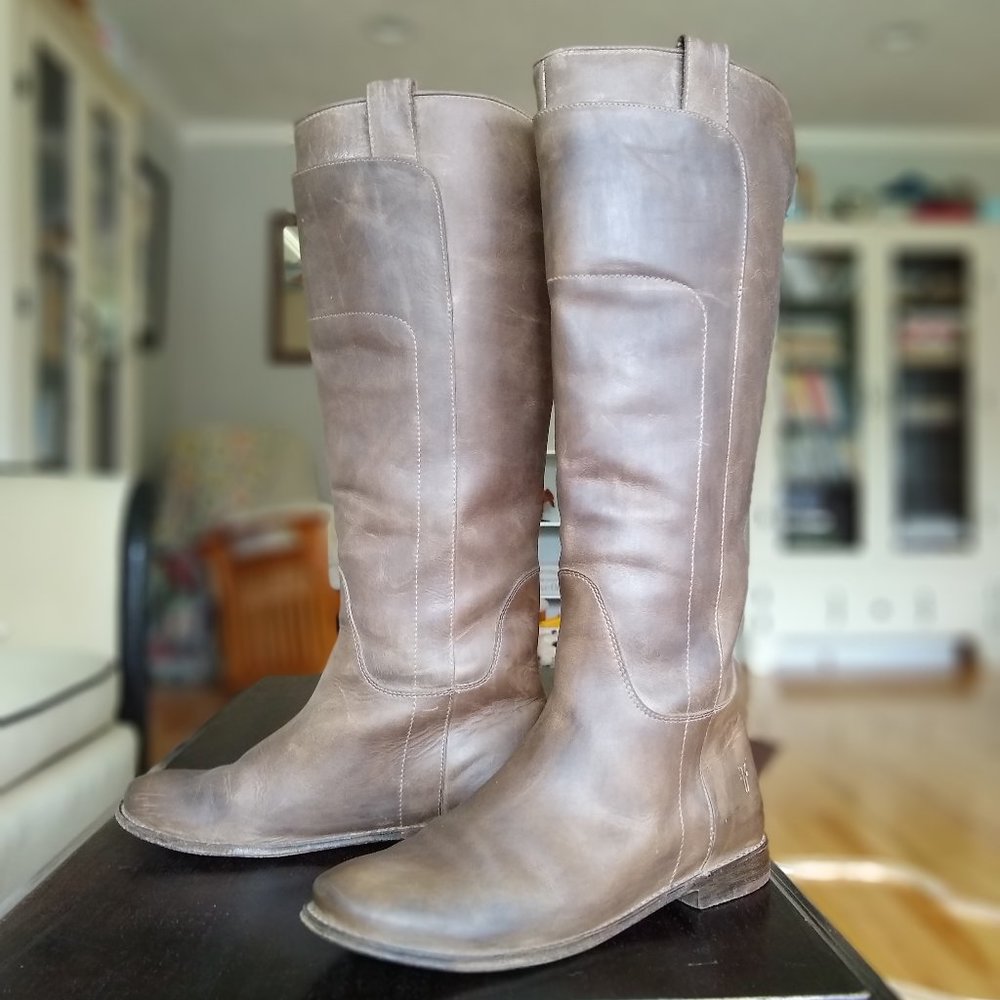 Frye "Paige" Tall Riding Boot, Grey
